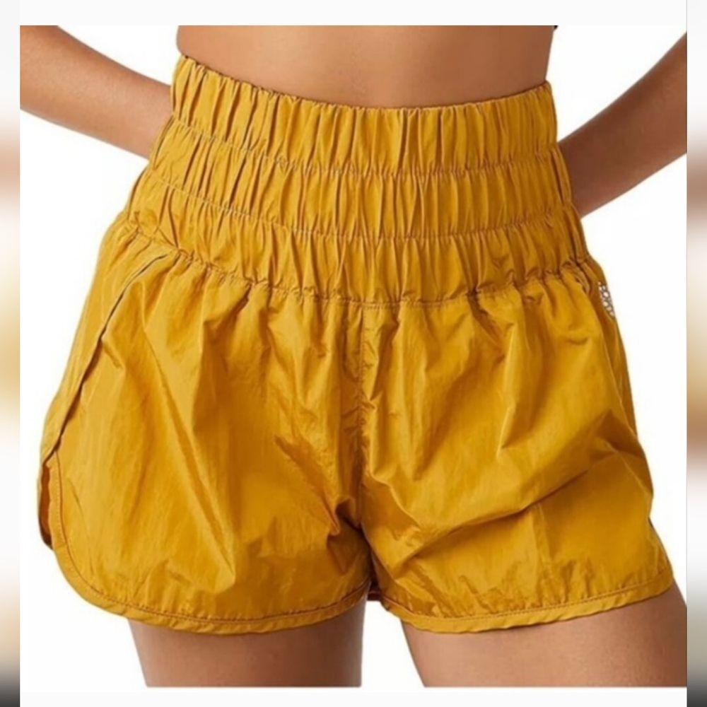 FP Movement by Free People Mustard Yellow Athletic Shorts